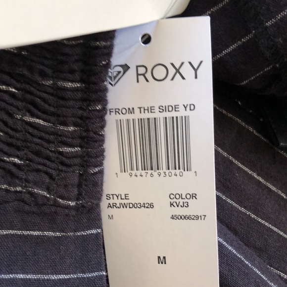 Roxy From The Side Halter Striped Dress NEW M - Picture 6 of 8